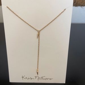 Kris Nations 20” Petite Spike Lariat Necklace